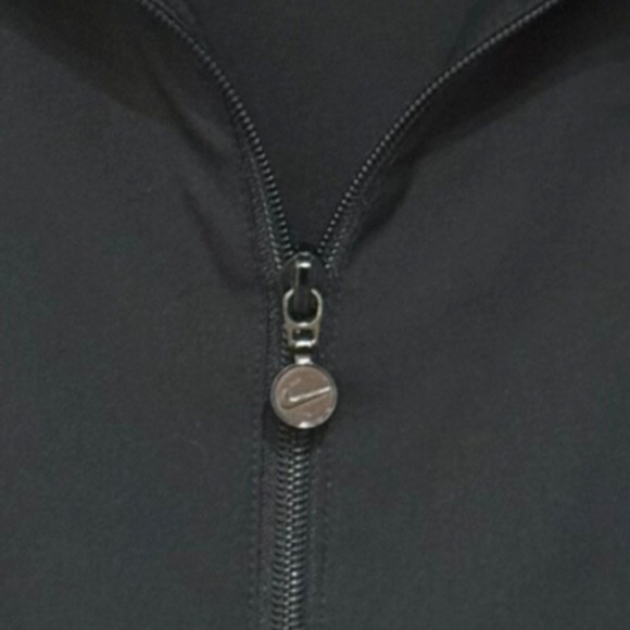 Vintage Nike Jacket Womens Large Black Track Windbreaker 90s Size 12-14 - Picture 7 of 11